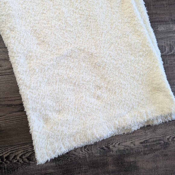 NWT Skims Women's Cozy Knit Teddy Wide Leg Lounge Pants Bone White 2X/3X - Picture 9 of 10